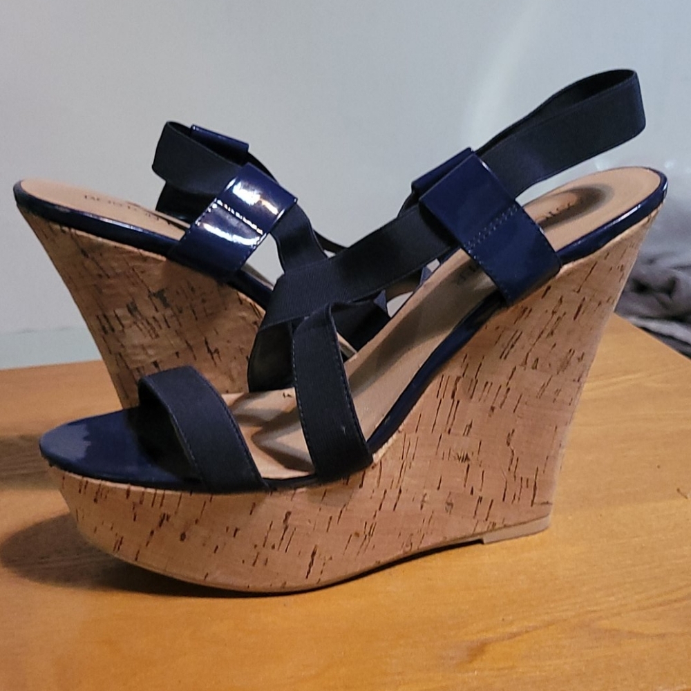 Boston Proper cork wedges 9.5